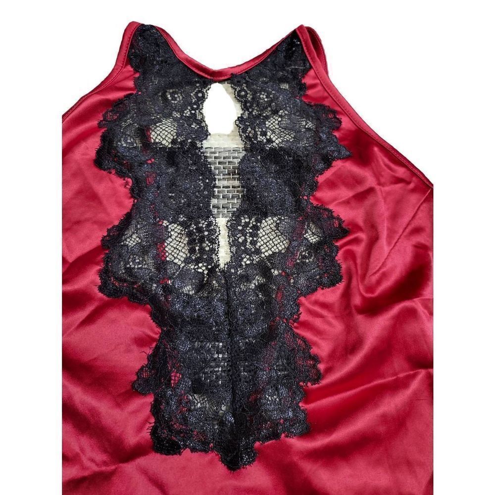 Frederick's of Hollywood Satin and Lace Cami Set - Picture 2 of 7
